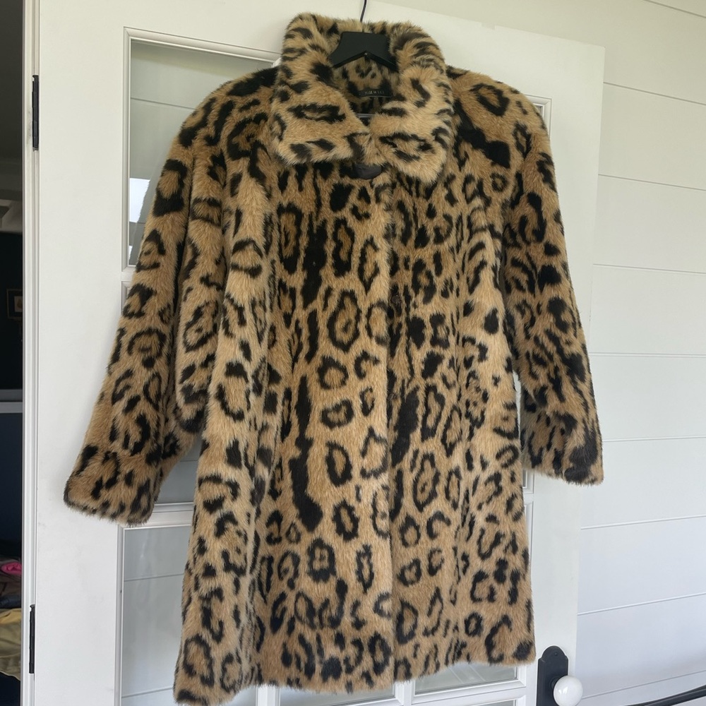 Saks Fifth Avenue Cheetah Print Coat